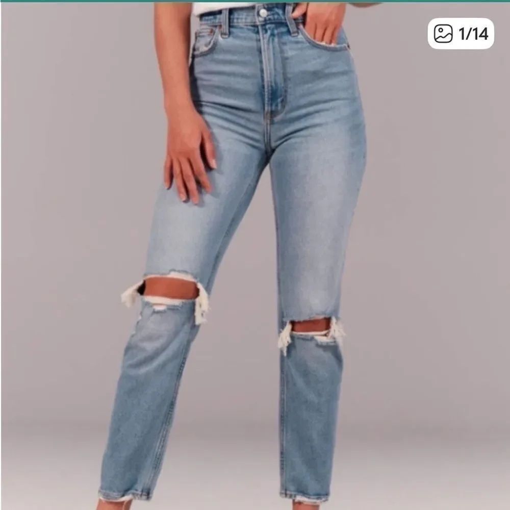 Abercrombie & Fitch The Ankle Straight Ultra High Rise Jean Womens 29/8 Long